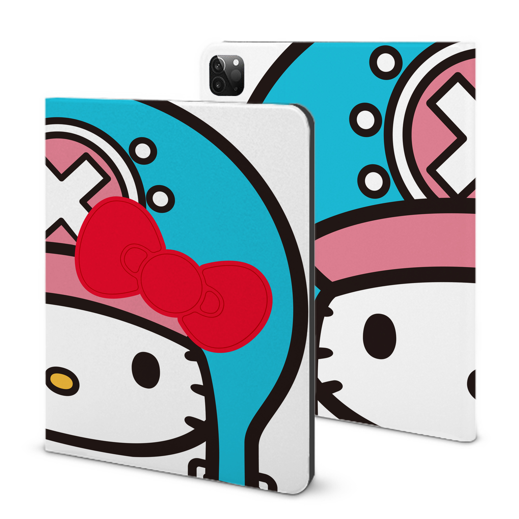 （画像用） Hello Kitty ハローキティ IPadケース ペンホルダー付き ブックスタイルデザイン